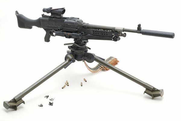 MAXM60 sniper machine gun with sight