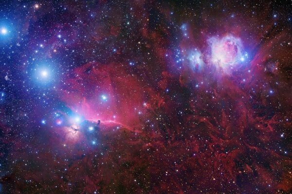 The constellation Orion in outer space