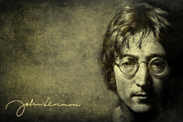 Portrait of the legendary John Lennon