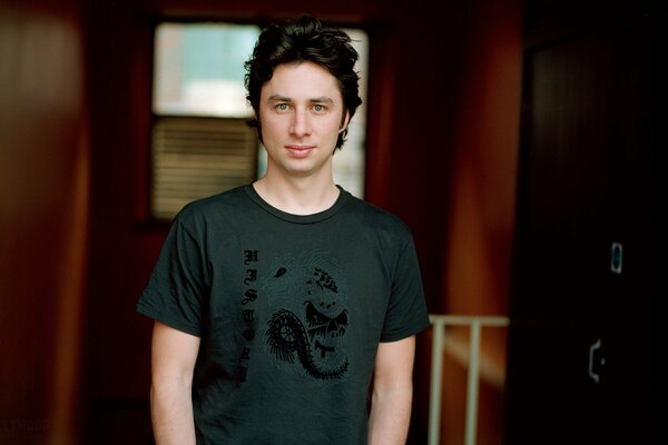 Partret del actor de la serie clínica Zach Braff