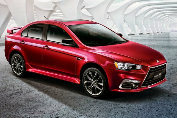 Mitsubishi Lancer rojo 2015