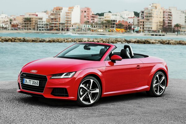 Photo rouge audi Roadster