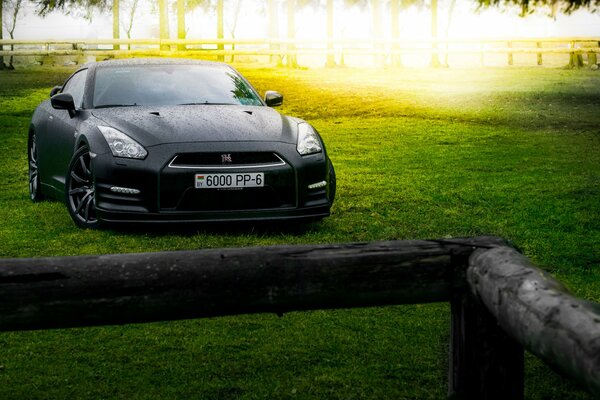 Just look at what the nissan r35 looks like in the summer forest