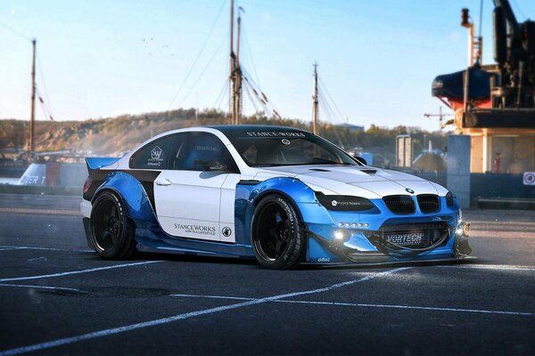 Rapide durable bmw sur la piste