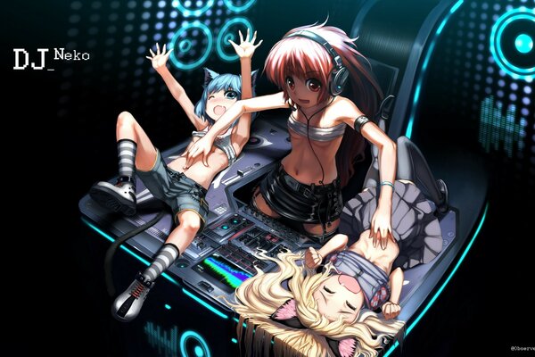 DJ remoto de chicas anime