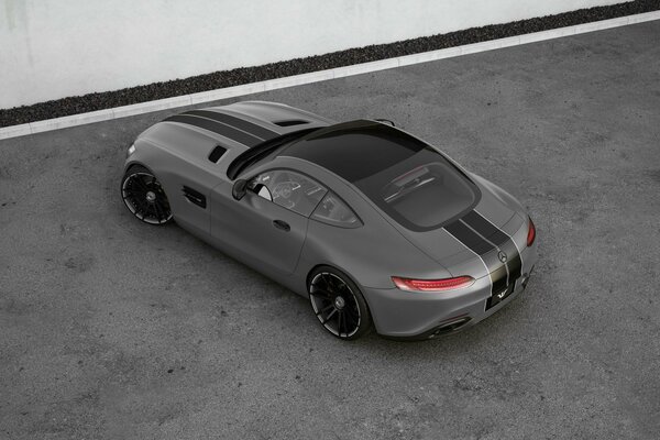 What the mercedes-benz amg gt. D looks like from behind