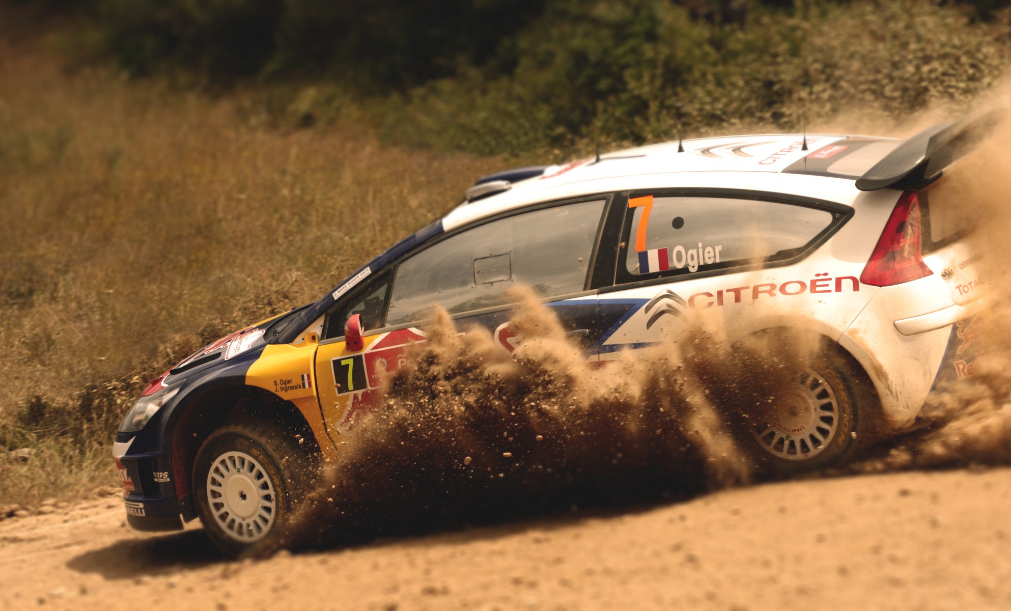 citroen c4 wrc rally rally auto car sport turn skid