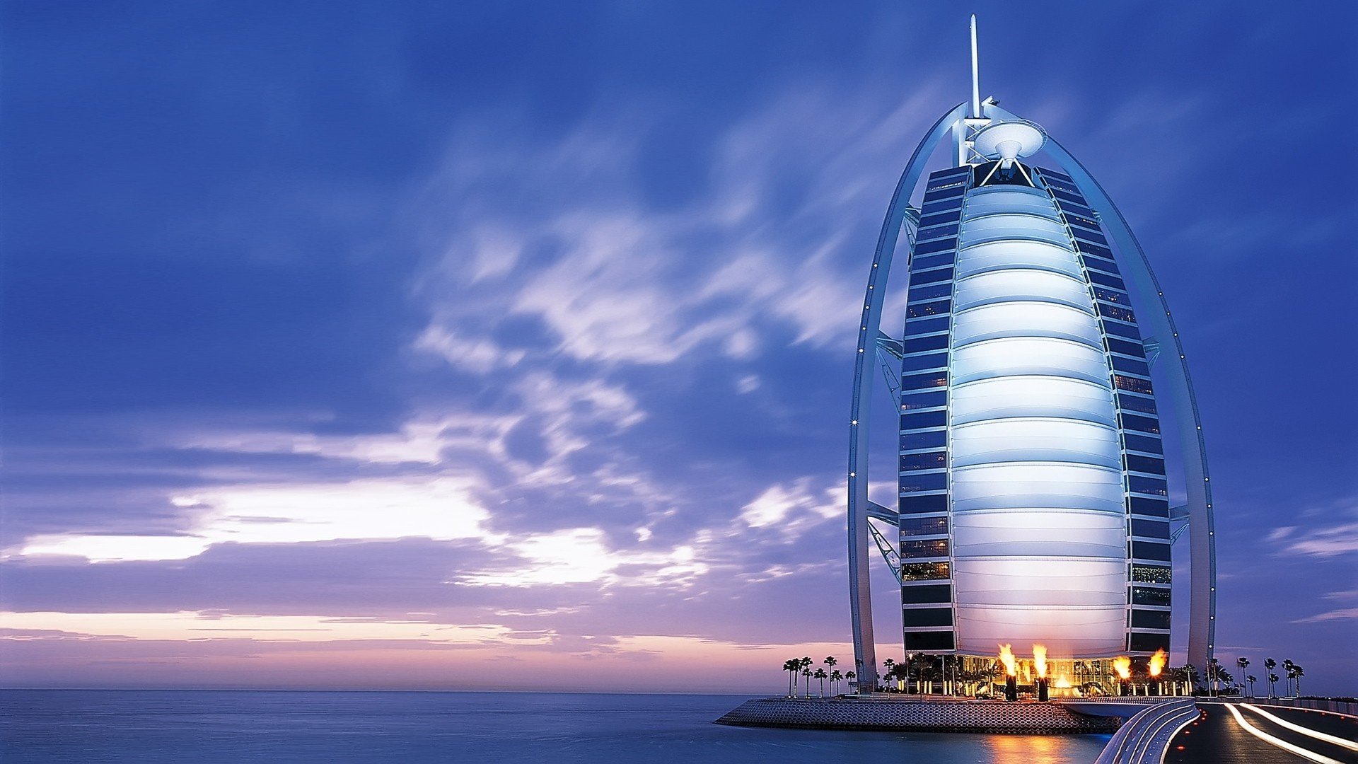 vela hotel dubai mare cielo costa vista abu dhabi tramonto oceano architettura edifici cielo notturno luci della città