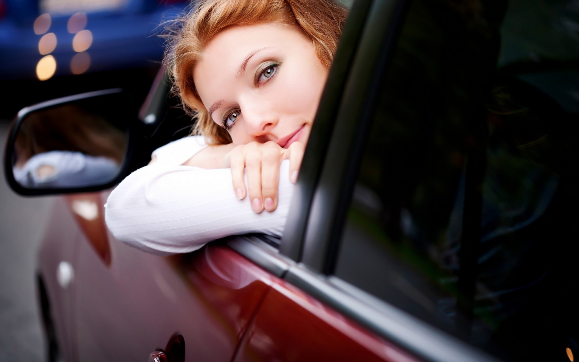 girls and car