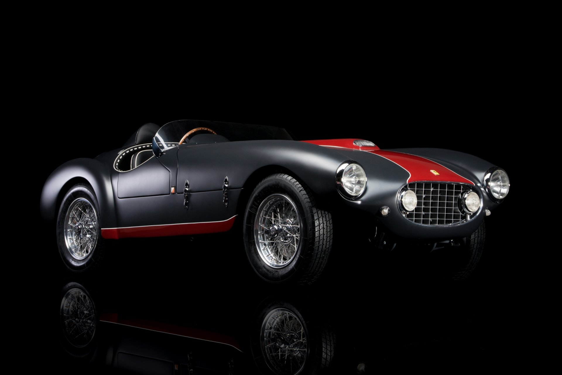 ferrari mm 53 goblin spyder 1953 ferrari retro front halbdunkel