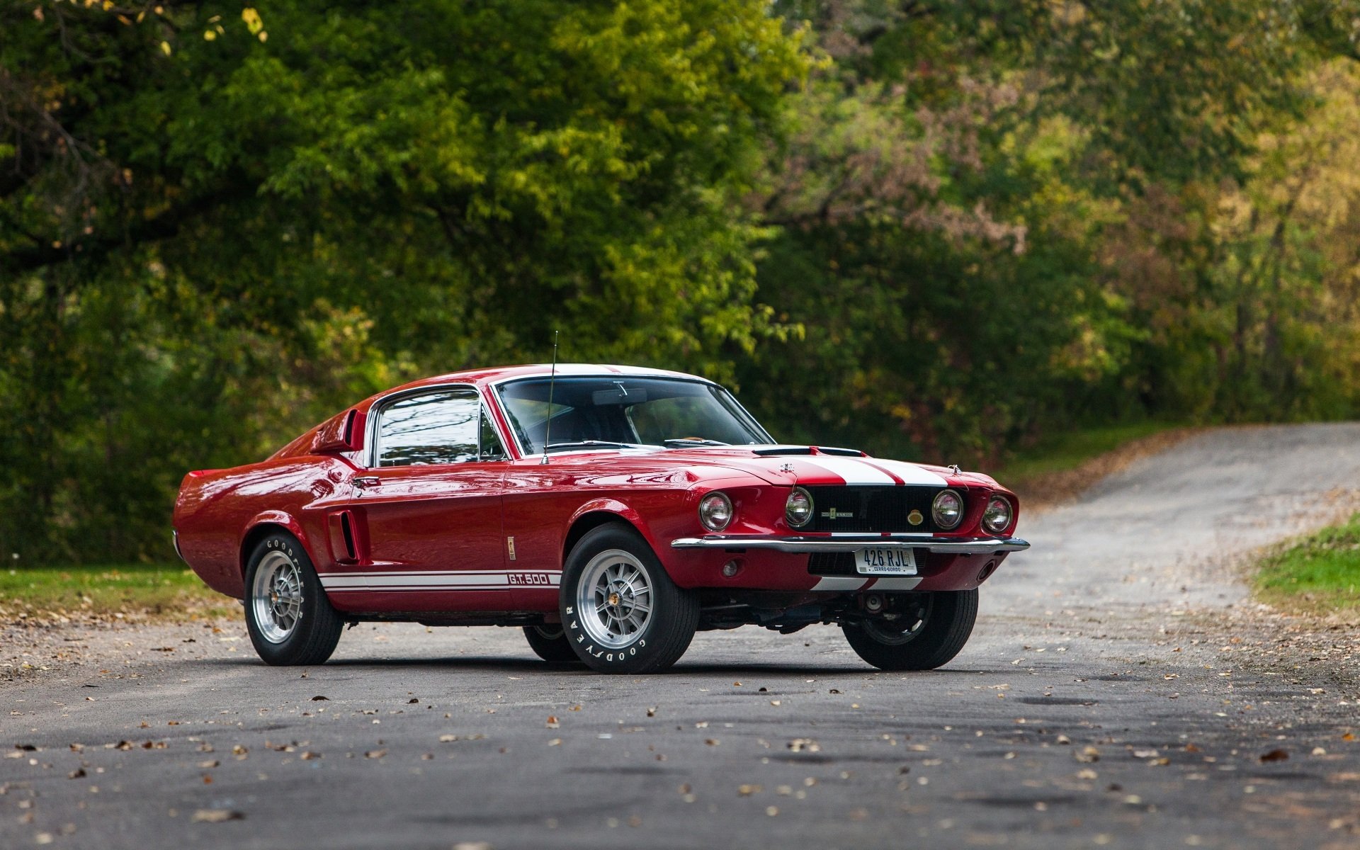 ford mustang shelby gt500 con lemans tira variante coche del músculo muscle car fondo