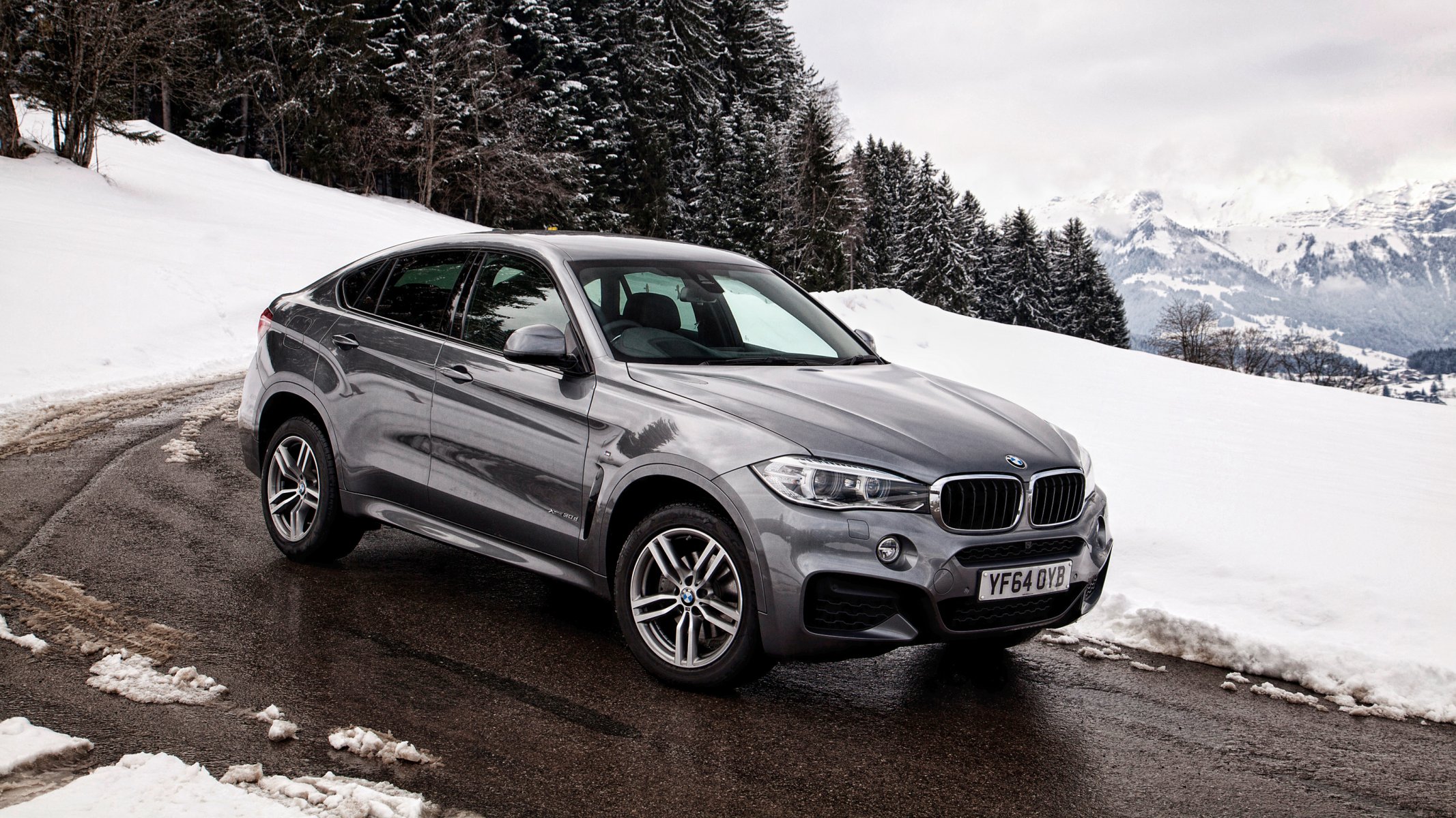 2015 bmw x6 all-wheel drive m sport package UK-spec f16 bmw snow winter