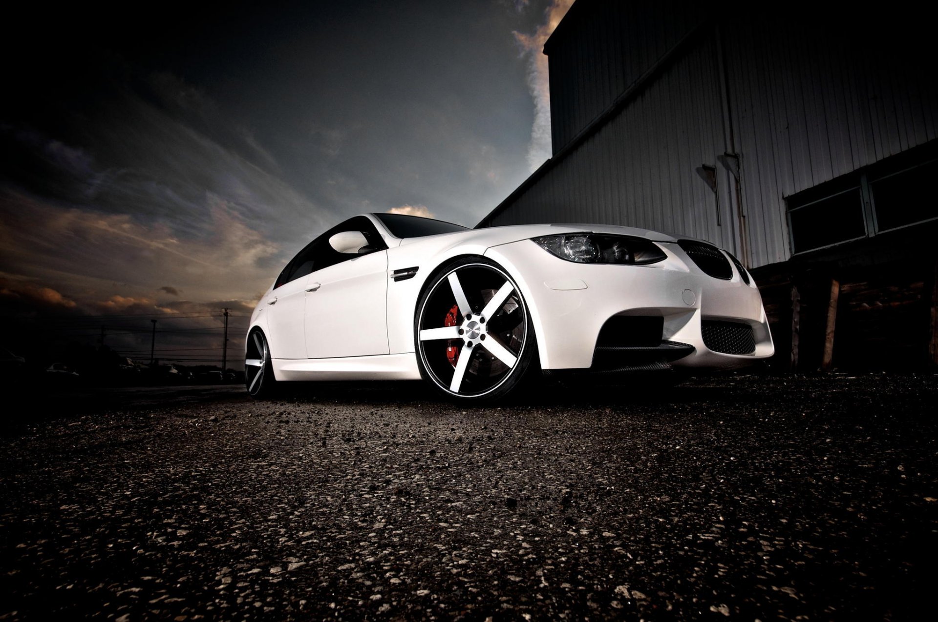 bmw e90 m3 blanc berline vossen