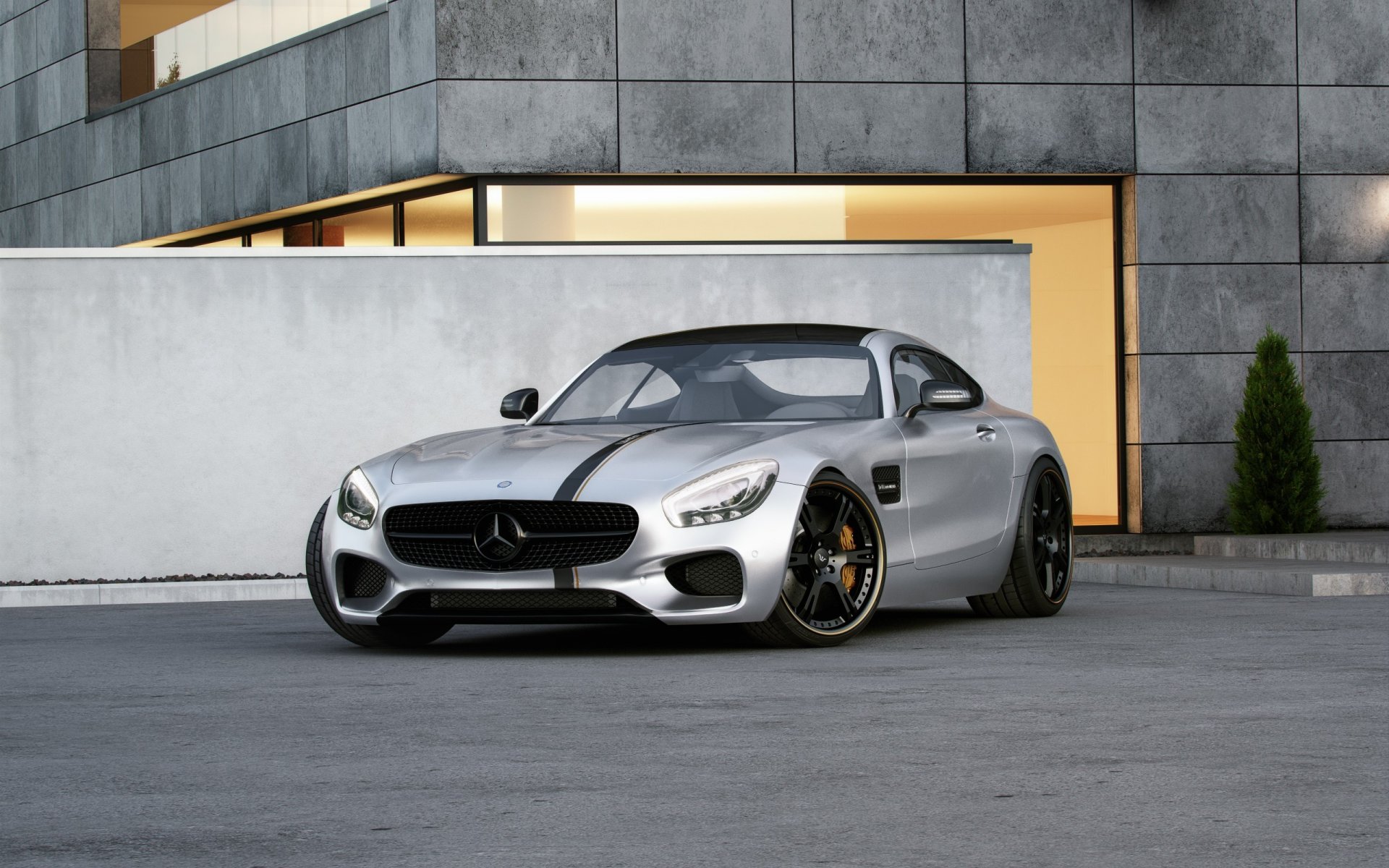 mercedes-benz amg gt tuned wheelsandmore 600hp srebrny przód