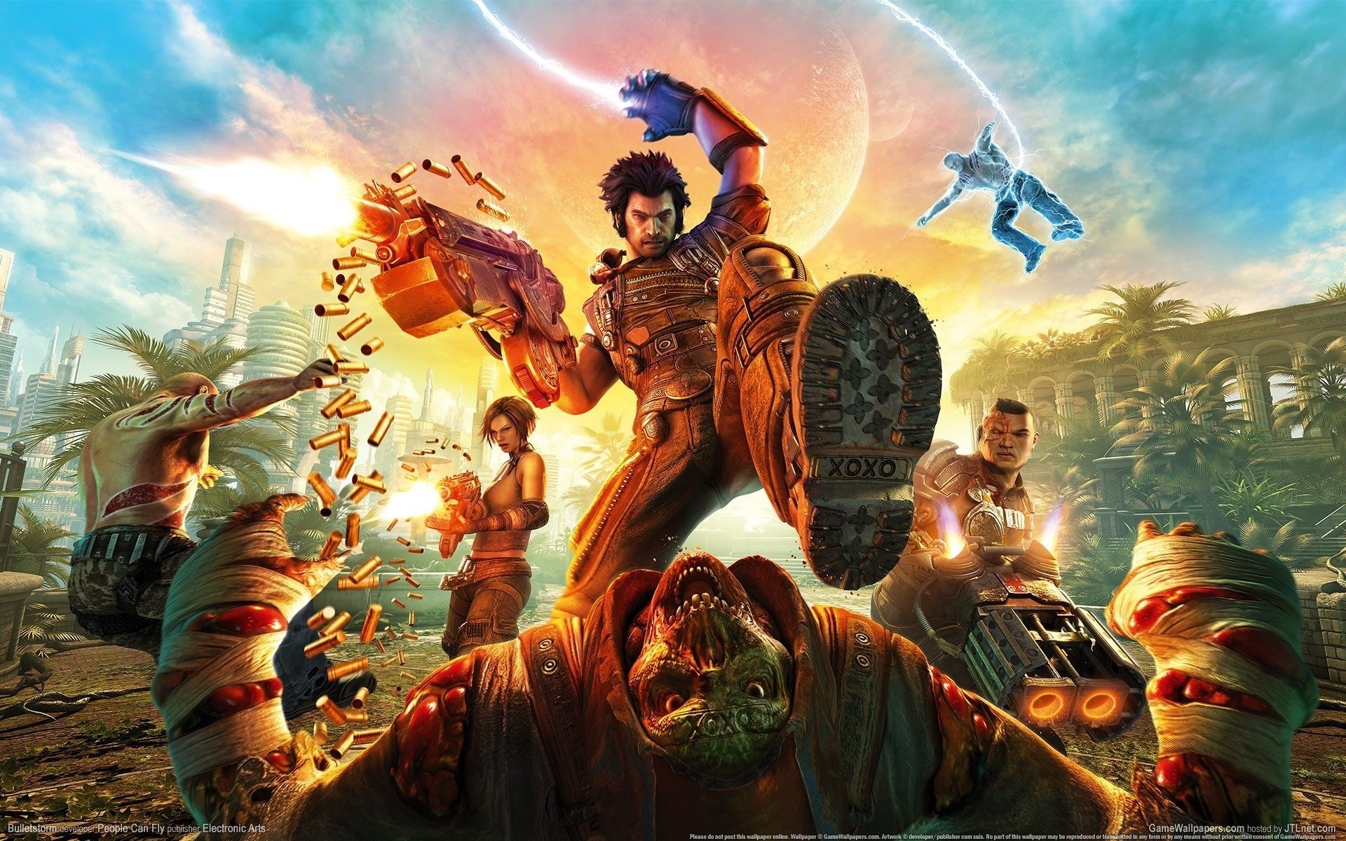 electonic arts sparatutto bulletstorm pistola combattenti battaglie disegni anime uomini-a sparatutto-a