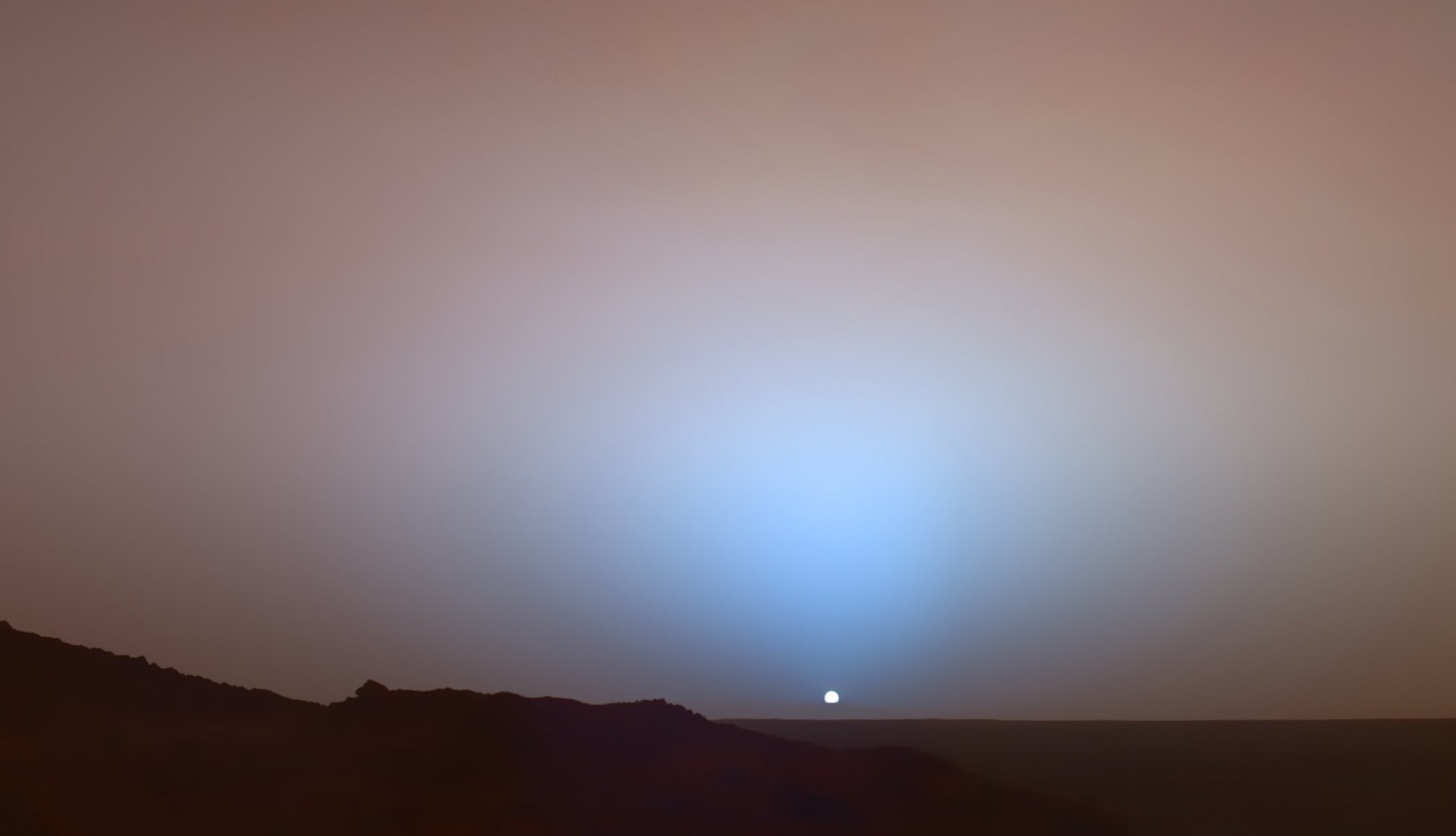 sonnenuntergang mars sonne opportunity