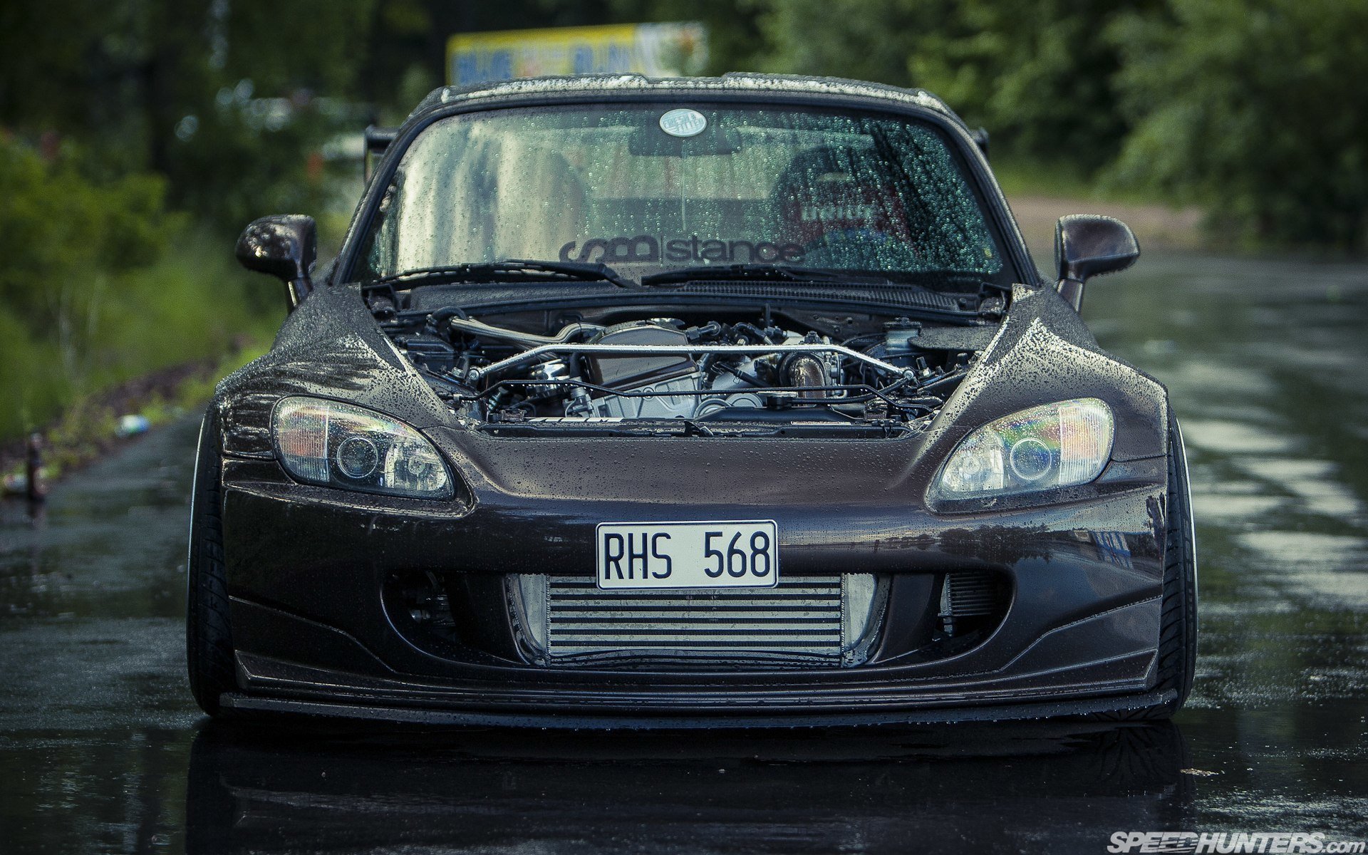 honda s2000 motore gocce di pioggia