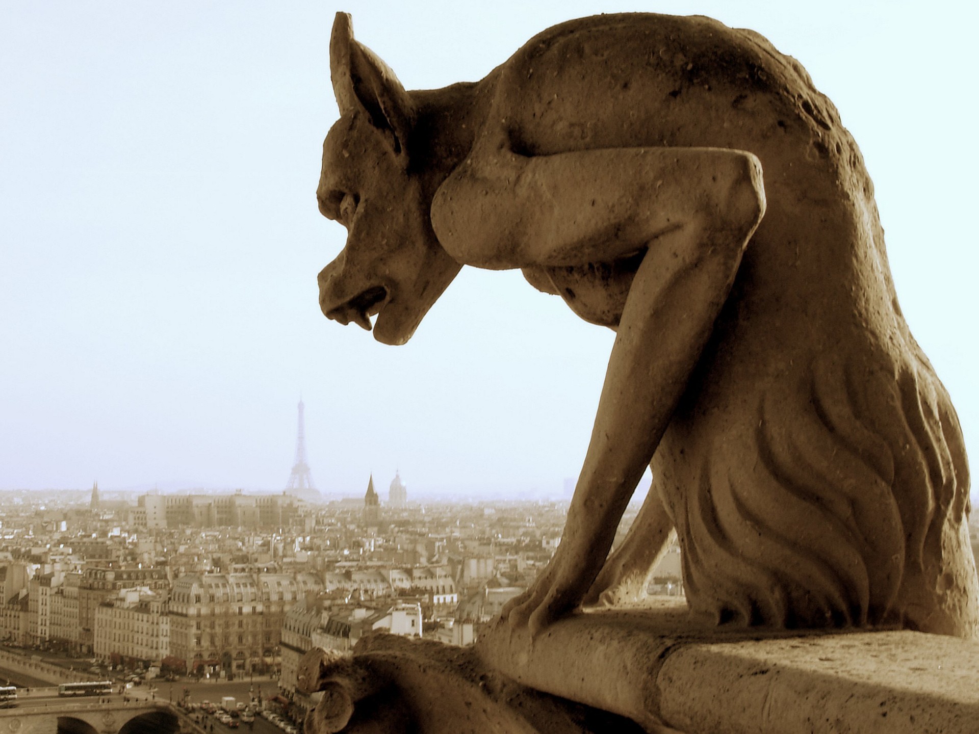 gargoyle paris fog