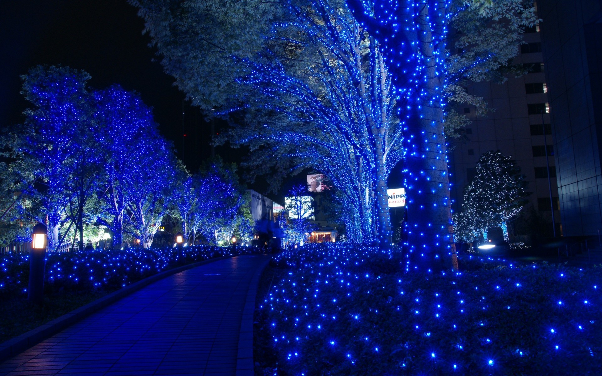 tokio navidad guirnaldas