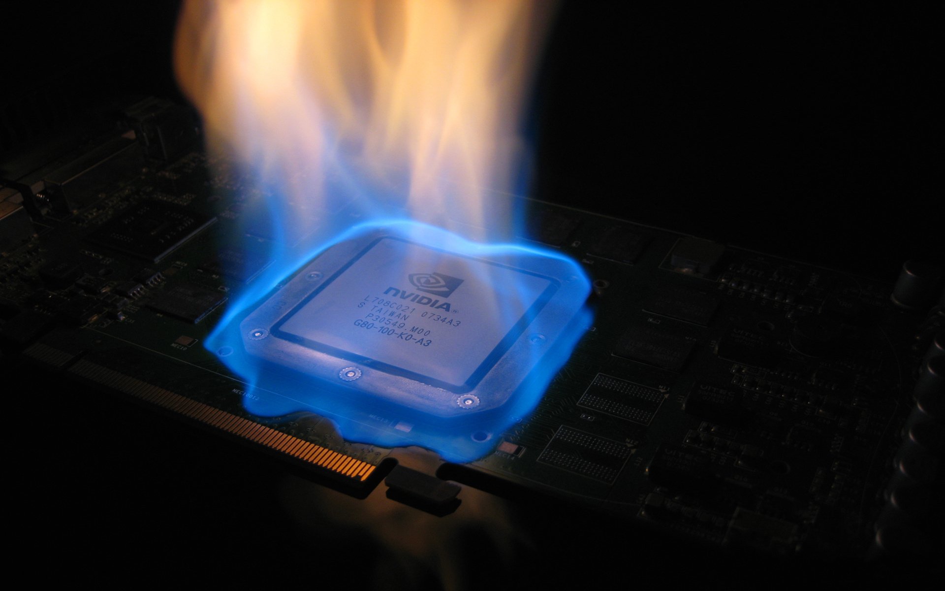 board chips temperature fire flame chip computer