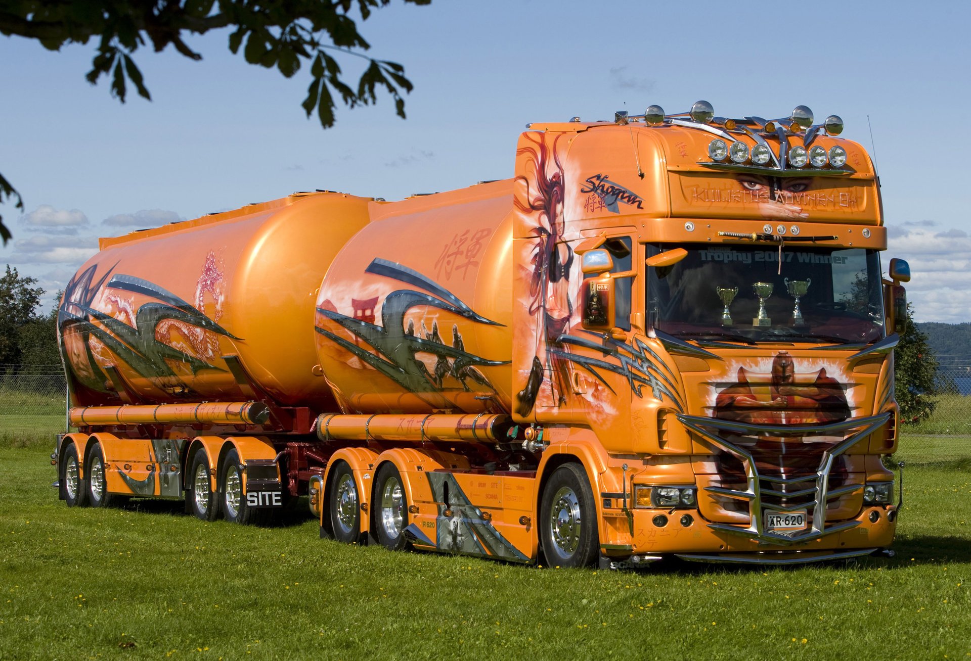 trucks truck scania cars truck sky landscape background auto scania tuning trucks transport motor transport