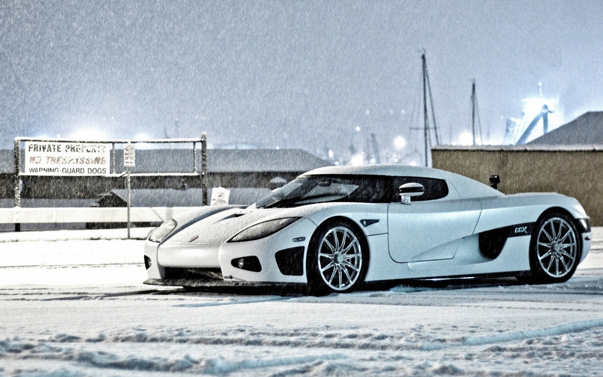 car snow winter koenigsegg ccx