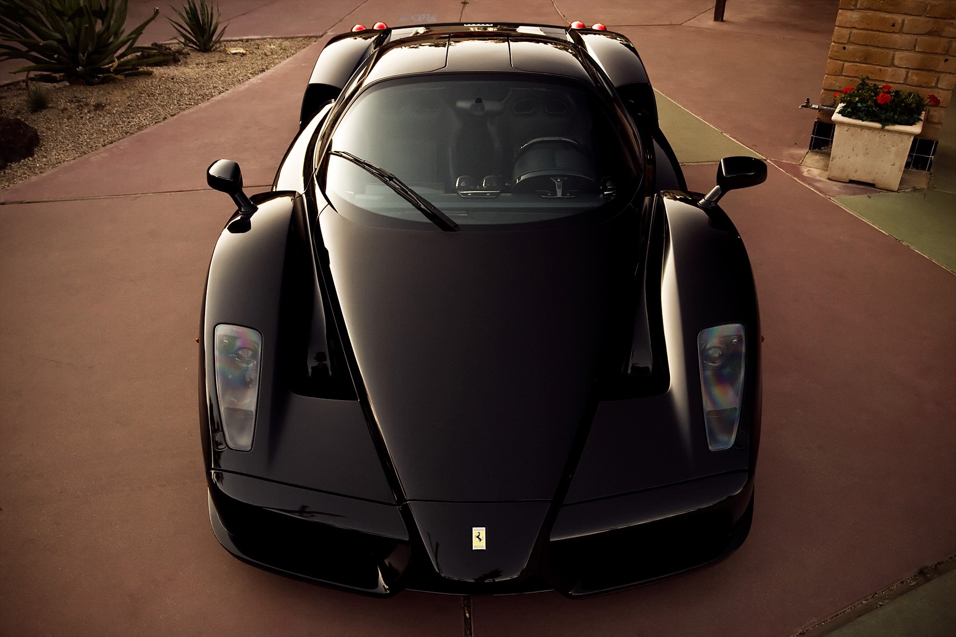 ferrari enzo noir avant supercar ferrari enzo