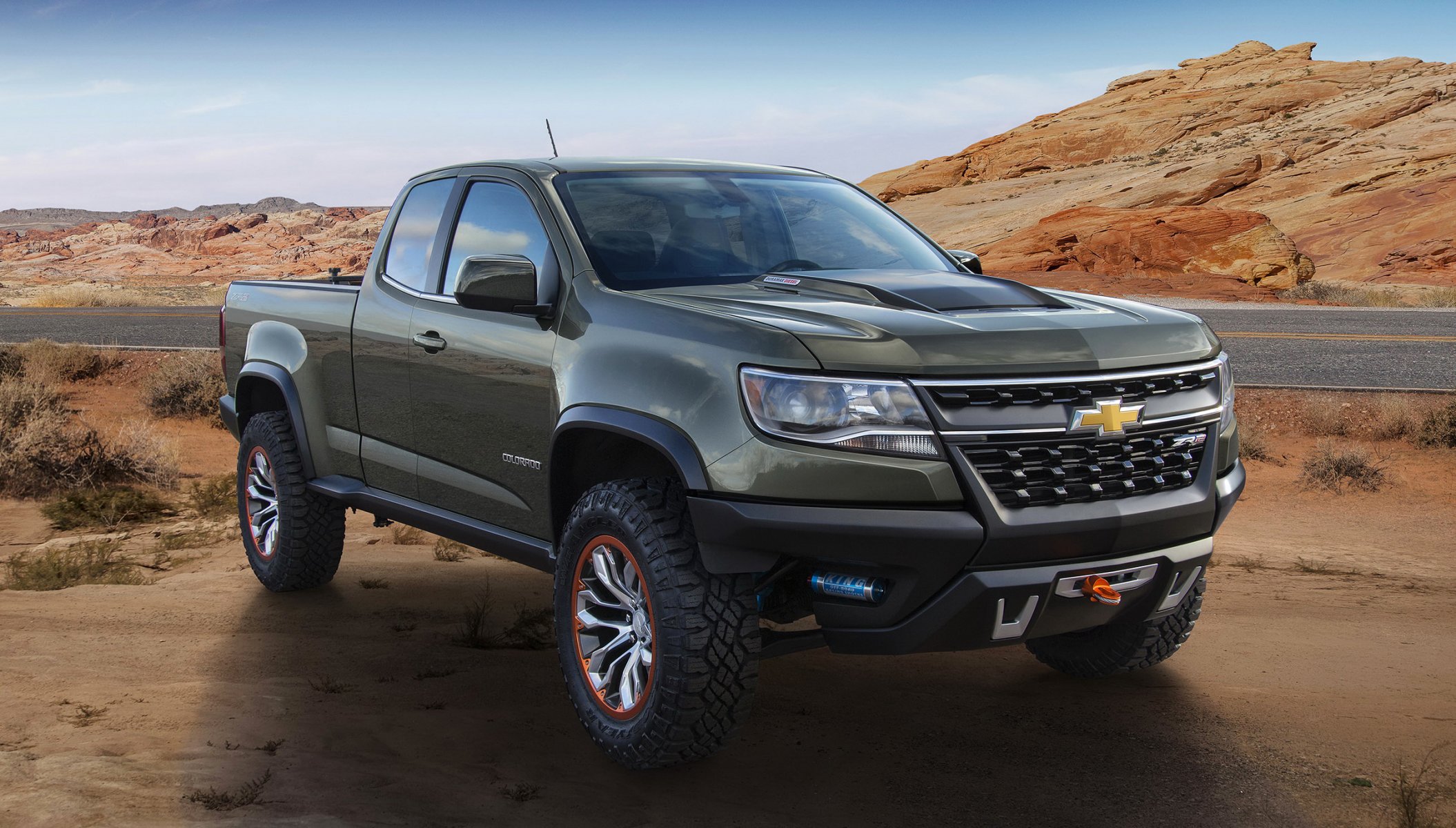 chevrolet 2015 kolorado zr2 metaliczny samochód zdjęcie