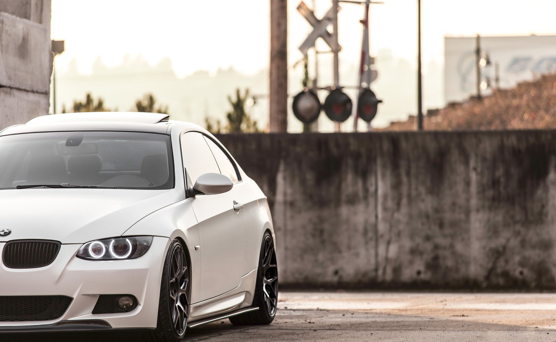 bmw e92 335i bmw faros blanco blanco ojos de ángel