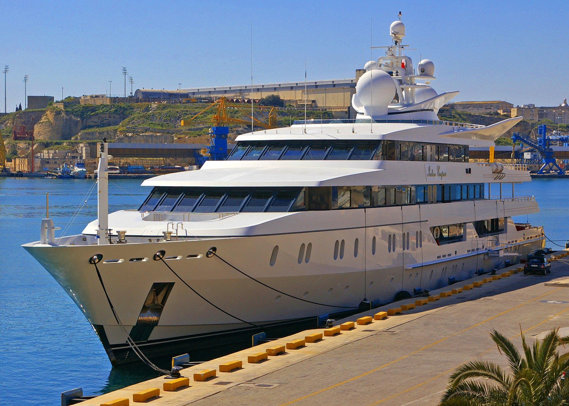 nave yate puerto muelle cielo mar