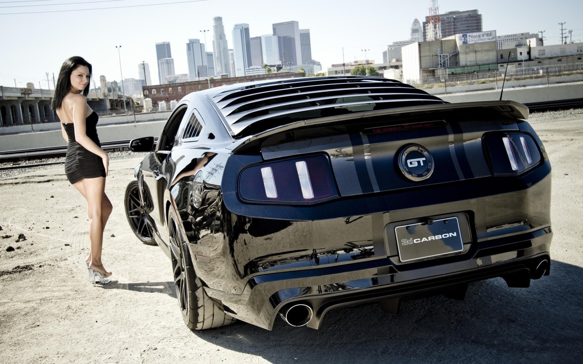 mustang dziewczyna carbon ford