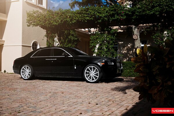 Rolls Royce à la Villa du propriétaire