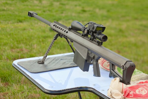 Sniper edge rifle. Weapon. Army