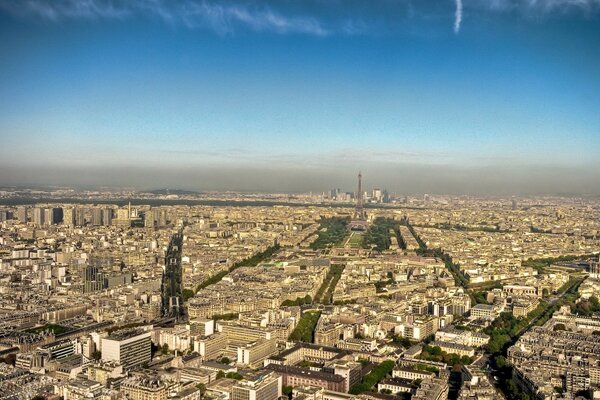 Top view of Paris