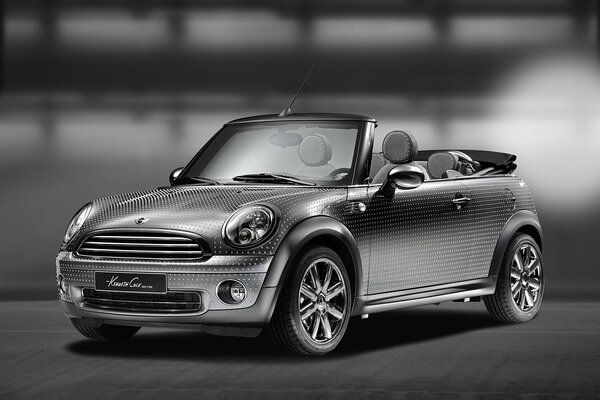 Автомобиль mini cooper передок серебро