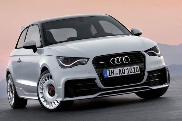 Audi a1 white car