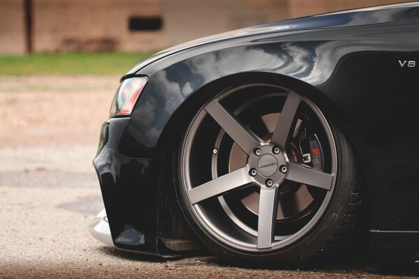 Audi s5 these wheels are designed to fly over the track