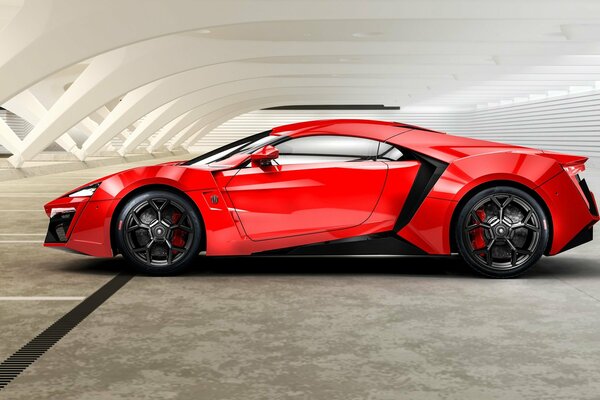 2017 lykan hypersport rosso, 750 cavalli