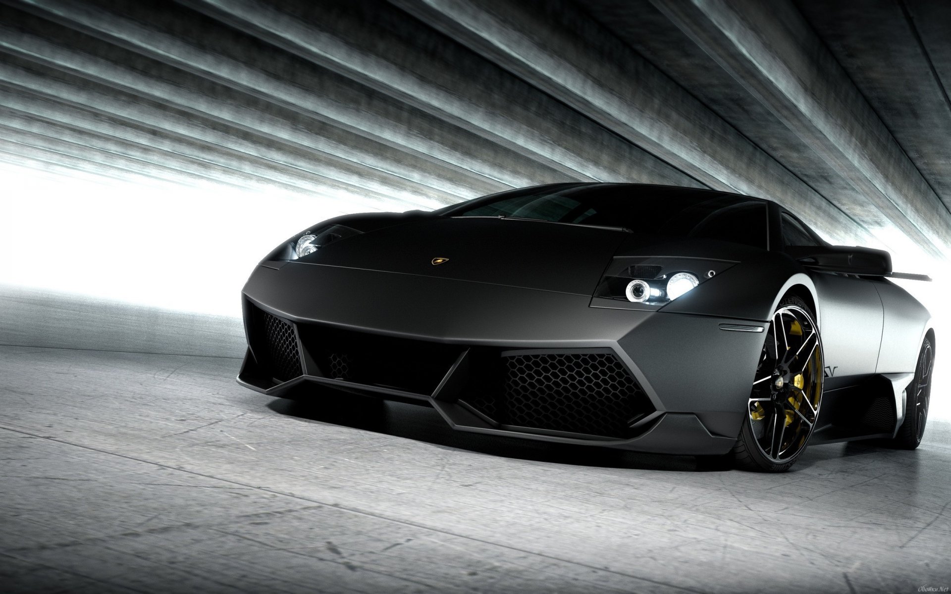 lamborghini mursealgo auto nero opaco luce stile design auto fari potenza strada tunnel auto sportive veicoli veicoli