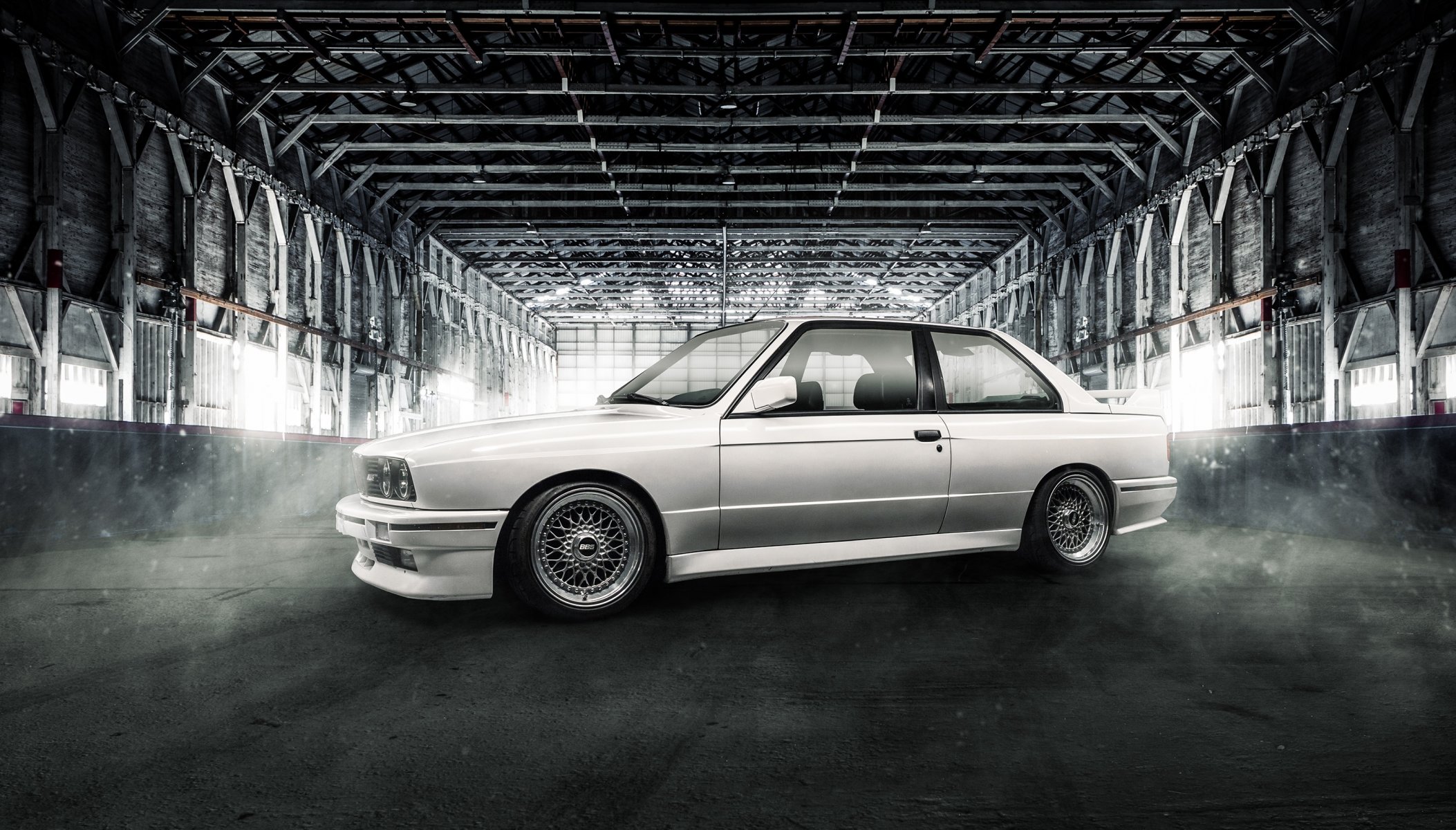 bmw m3 e30 bbs coupé blanc