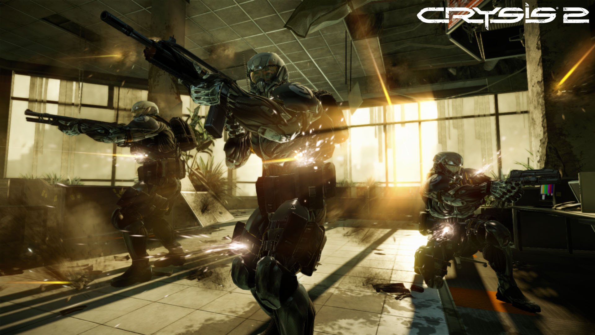 stelba crysis 2 nanosuit nanokombinezon swat gra broń akcja ogień wojownicy walka gry