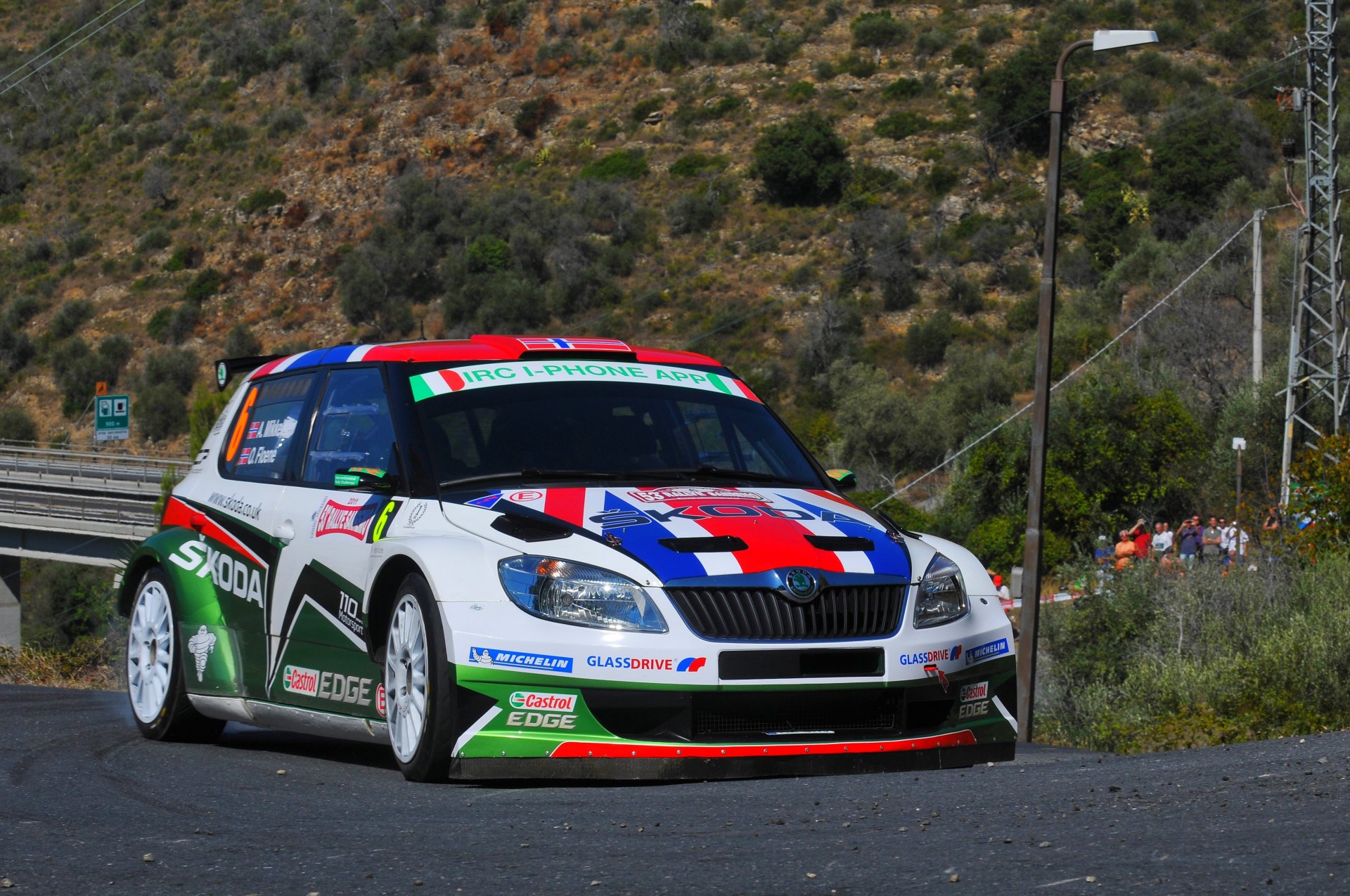 koda fabia rally fabia auto anteriore asfalto rally skoda