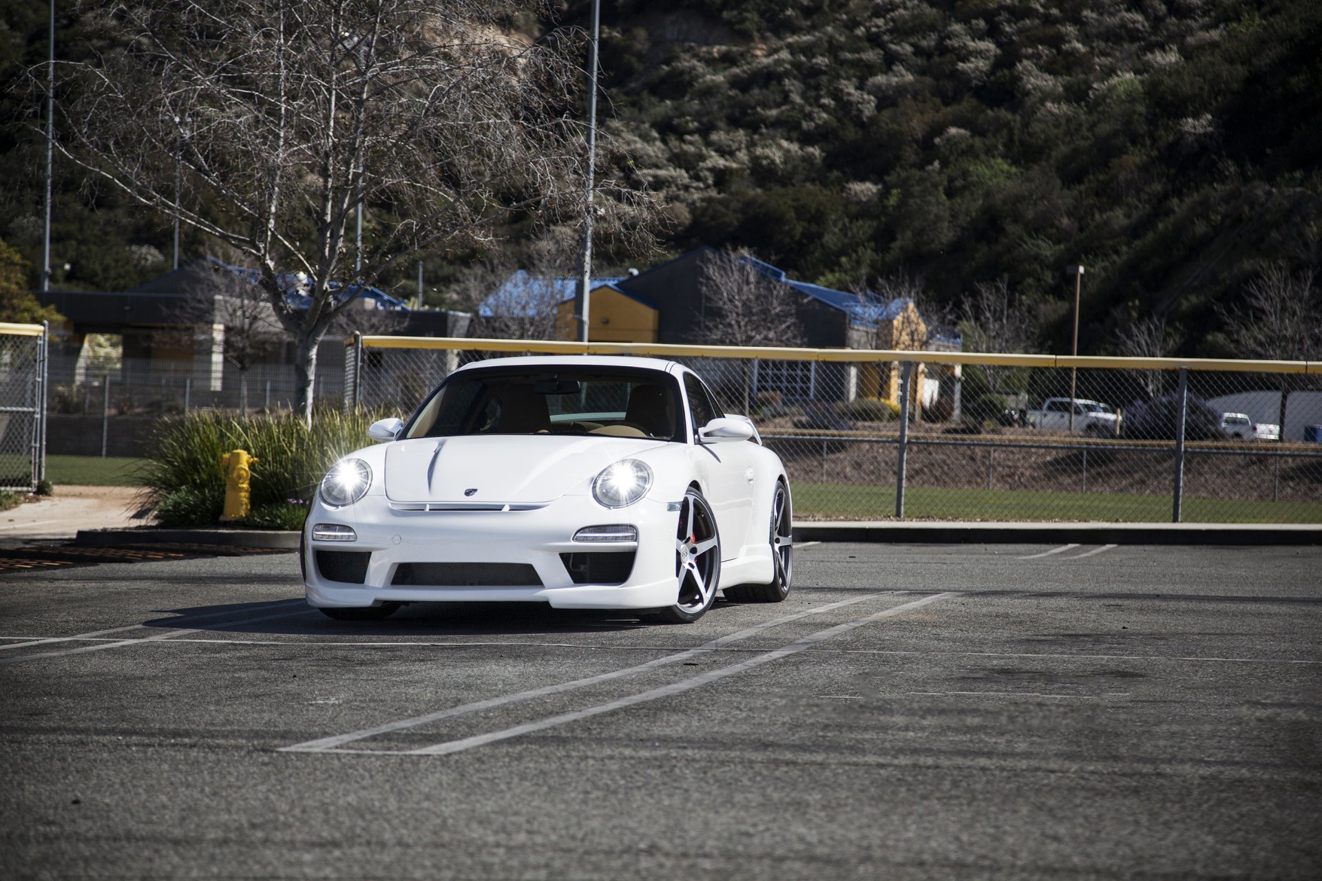 porsche carrera s newly-fallen snow tuning misha design