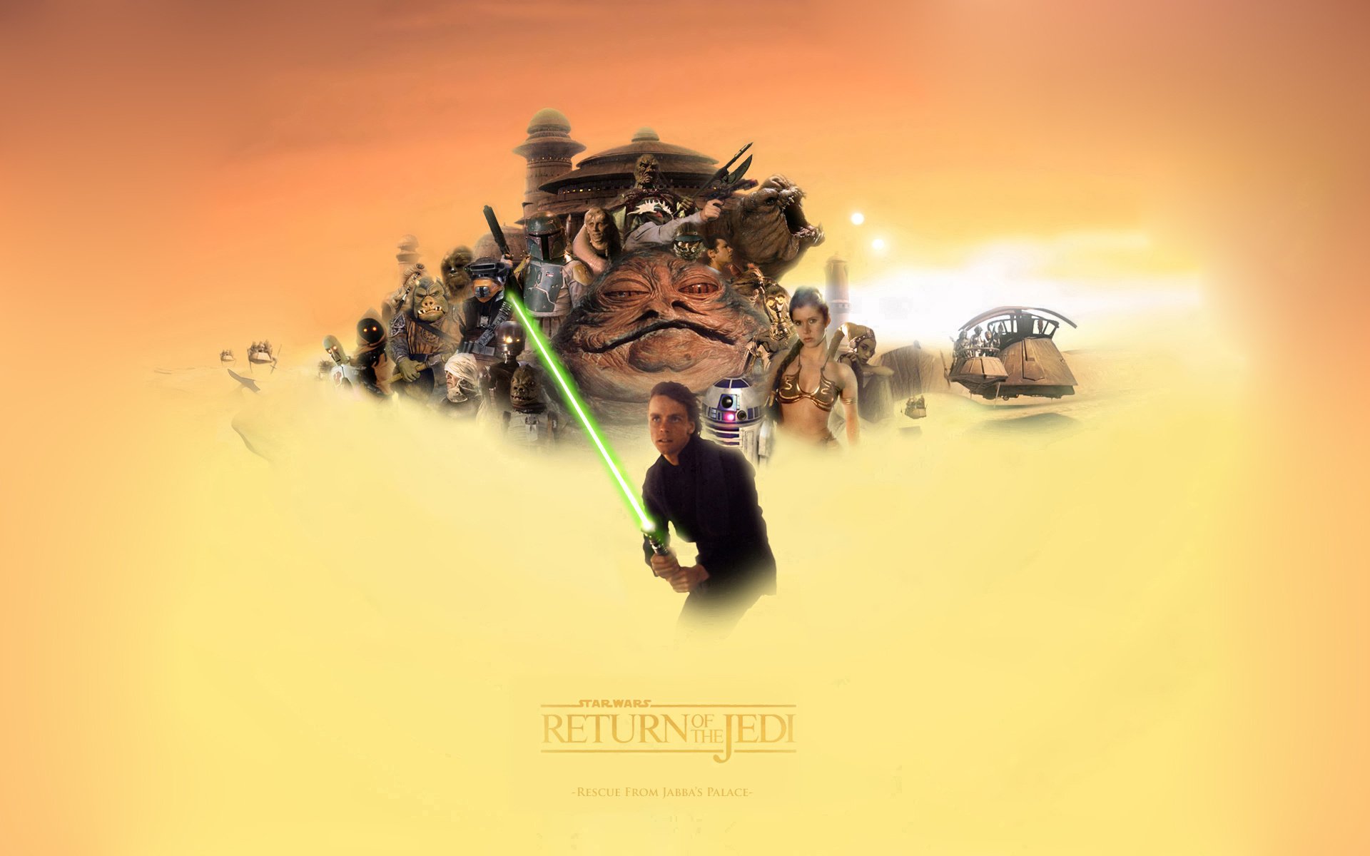 tar wars jabba star wars tatooine luke skywalker películas