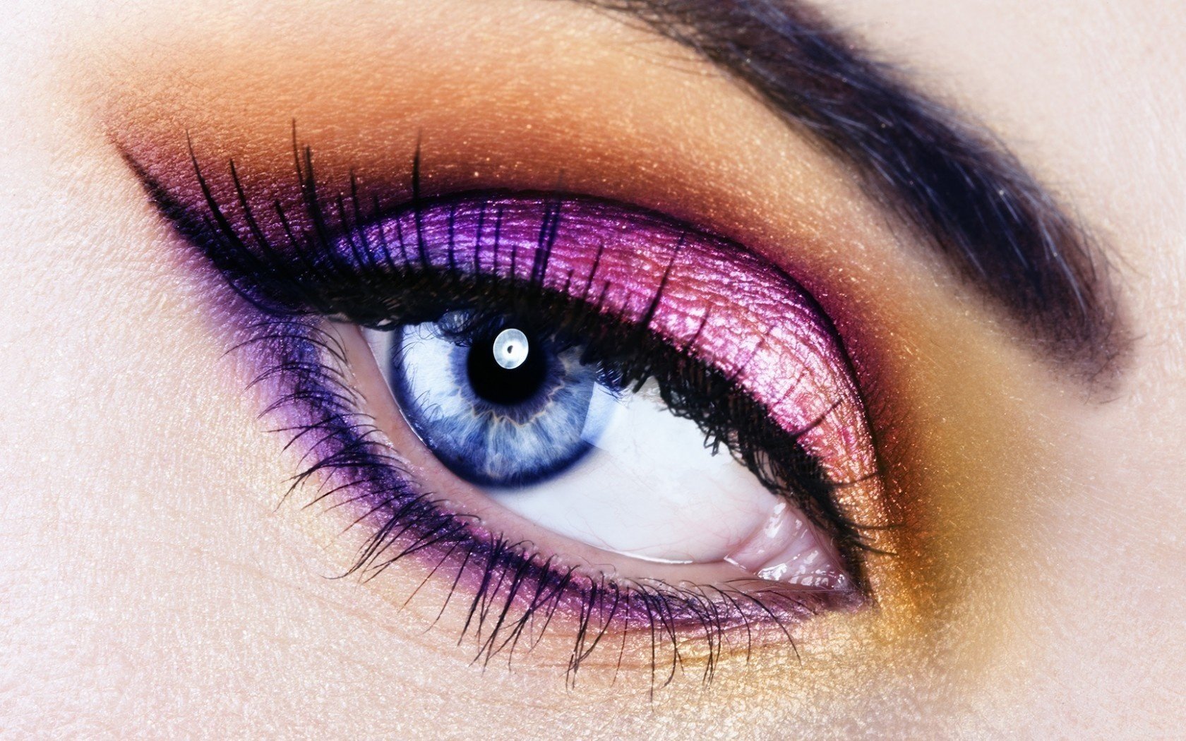 wimpern auge make-up augenbraue weiblich makro pupille blauäugig