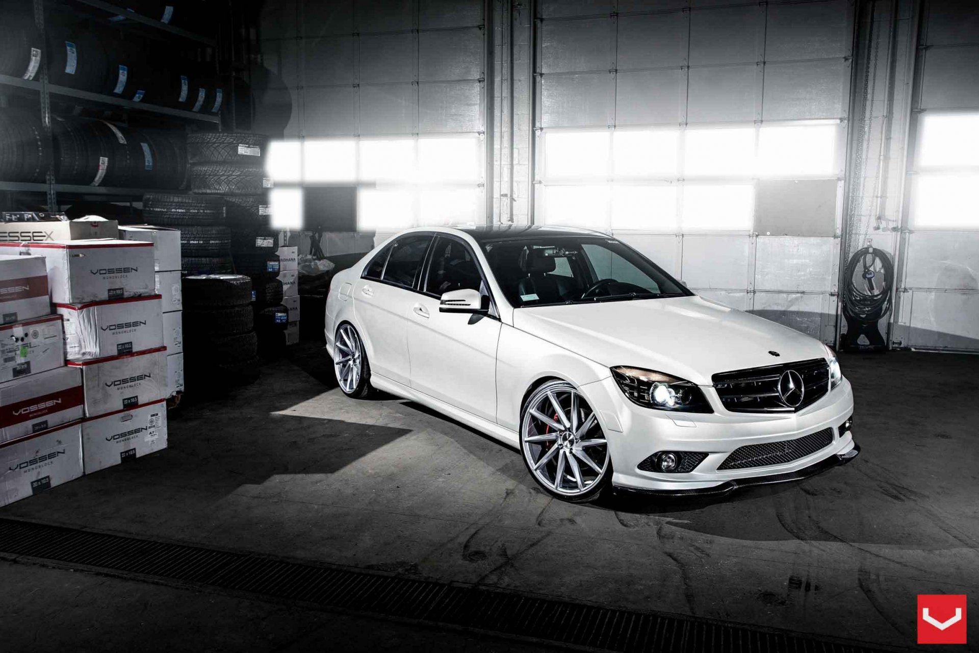 mercedes classe c vvscvt vossen mercedes messa a punto bianco