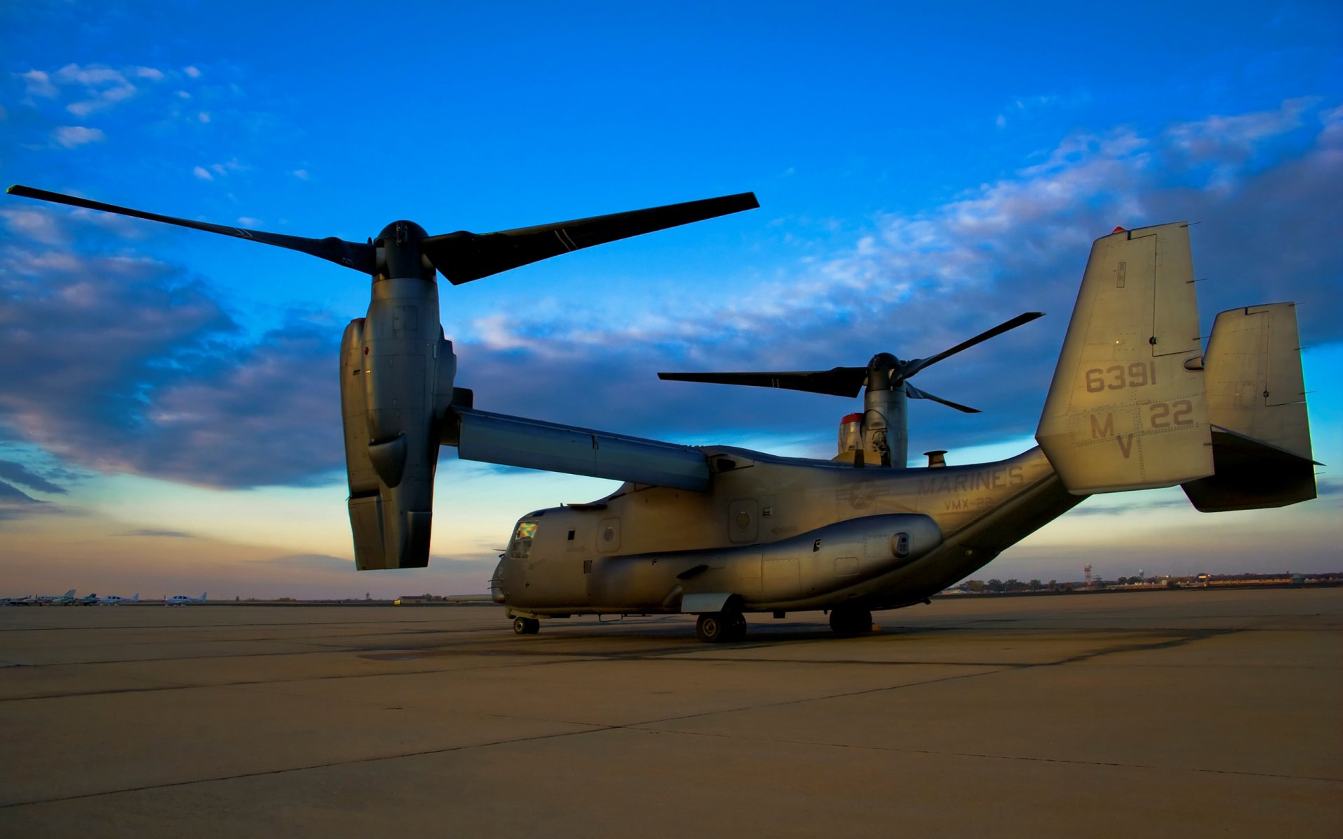 v - 22 osprey bell-boeing tiltrotor lotnisko osprey samolot technika poligon lotnictwo wojskowe sprzęt wojskowy lotnictwo niebo transport transport lotniczy