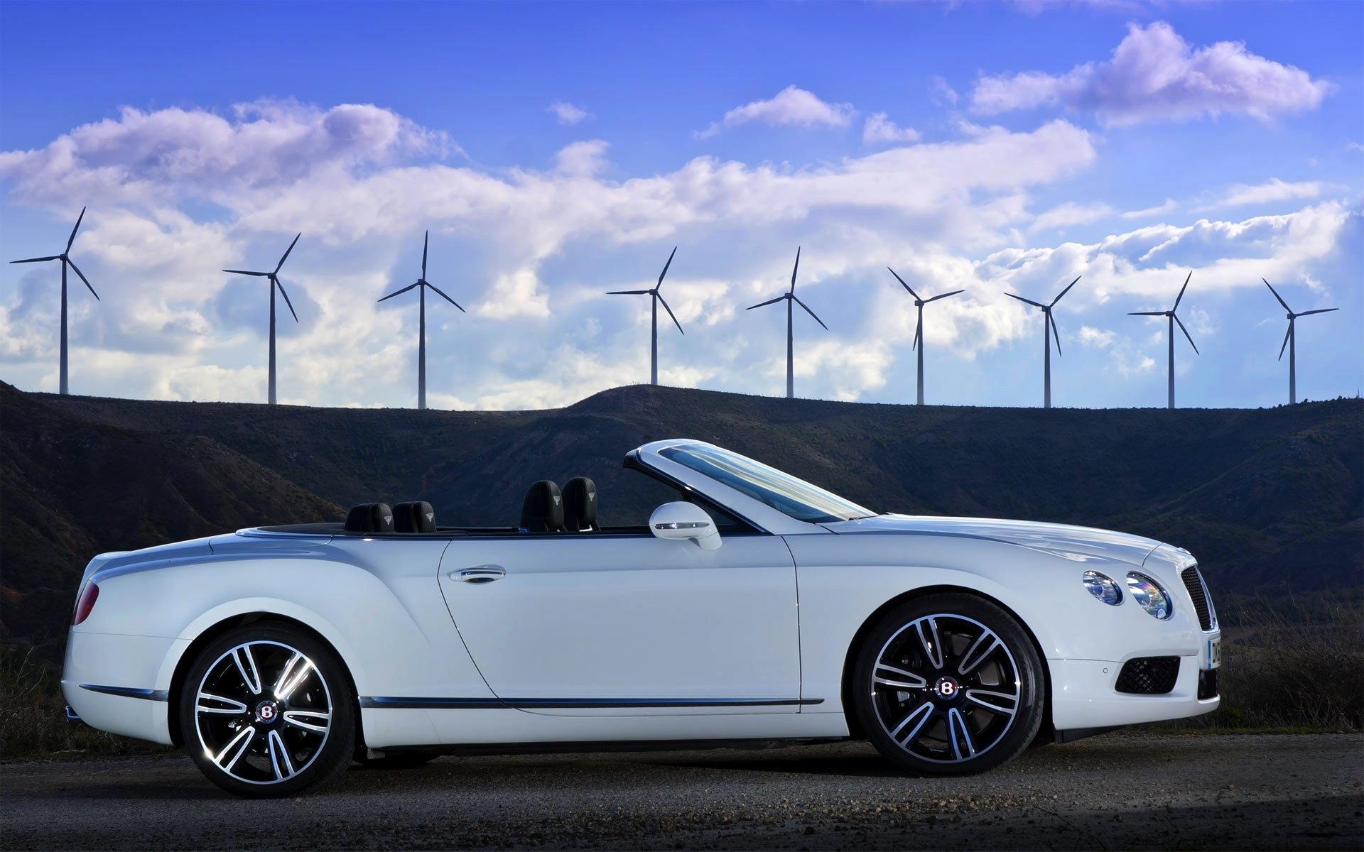 bentley continental gtc blanc vue latérale roues bentley auto