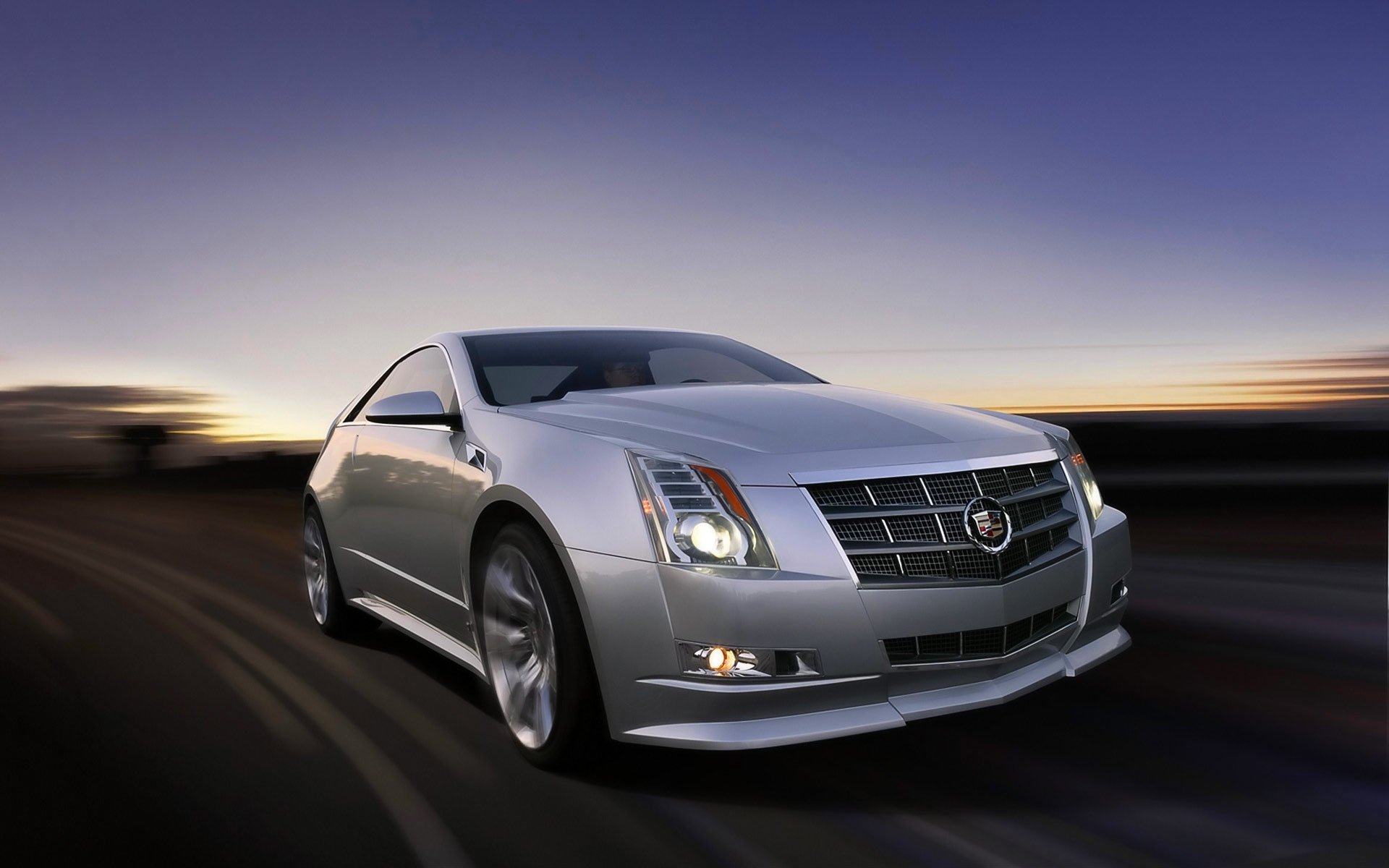 cadillac cts machine in motion front light logo hood