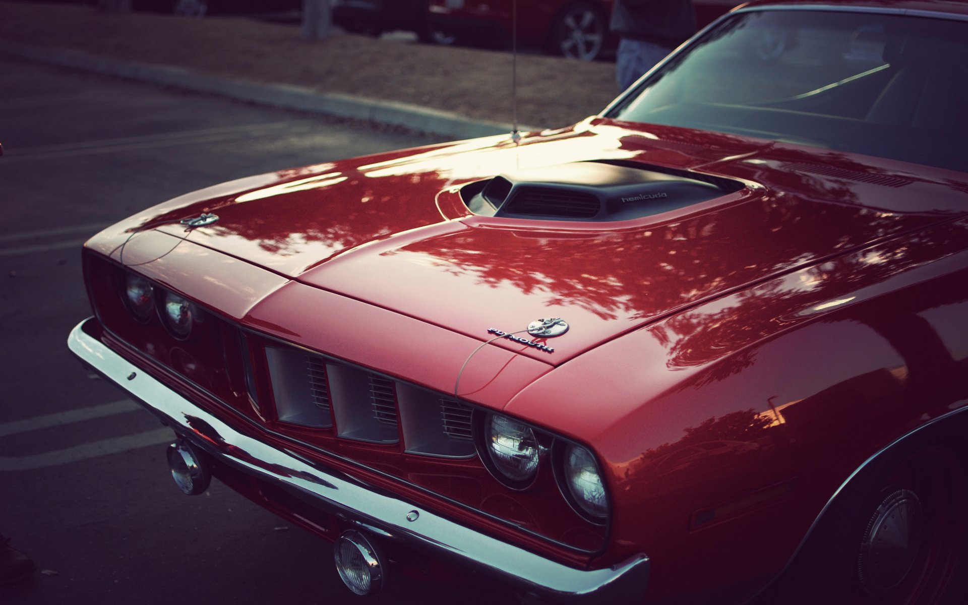 plymouth hemi cuda coche del músculo clásico vintage